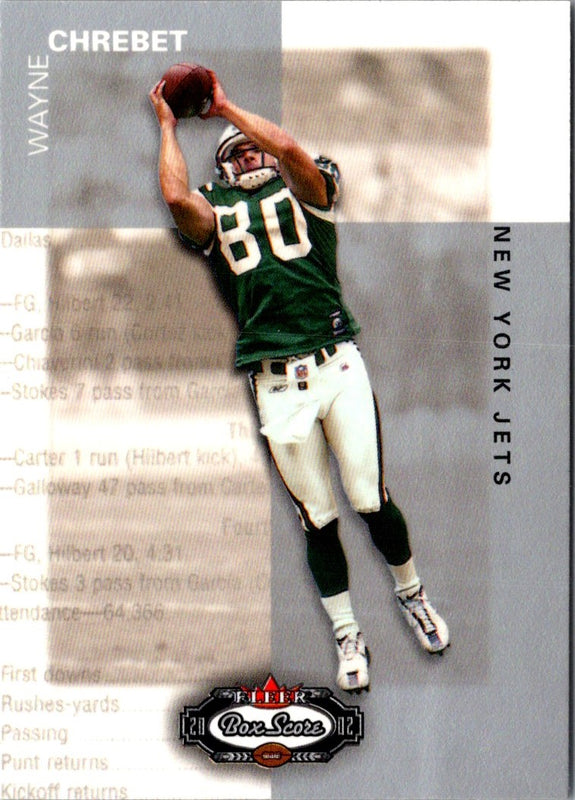 2002 Fleer Box Score Wayne Chrebet #76