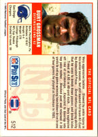 1989 Pro Set Burt Grossman #512 Rookie