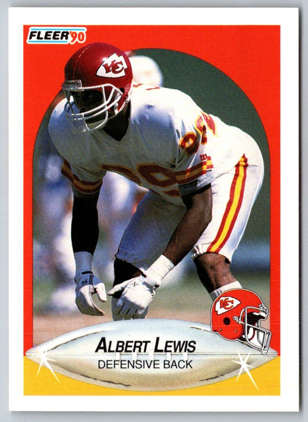 1990 Fleer Albert Lewis #201