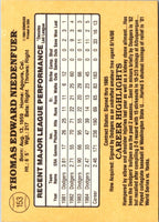 1985 Donruss Tom Niedenfuer #153
