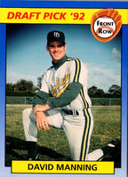 1992 Front Row Draft Picks David Manning #93