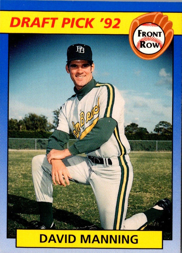 1992 Front Row Draft Picks David Manning #93