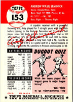 1991 Topps Archives 1953 Andy Seminick #153