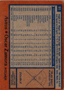 1978 Topps Oscar Zamora