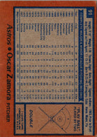 1978 Topps Oscar Zamora #91