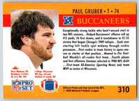 1990 Pro Set Paul Gruber #310