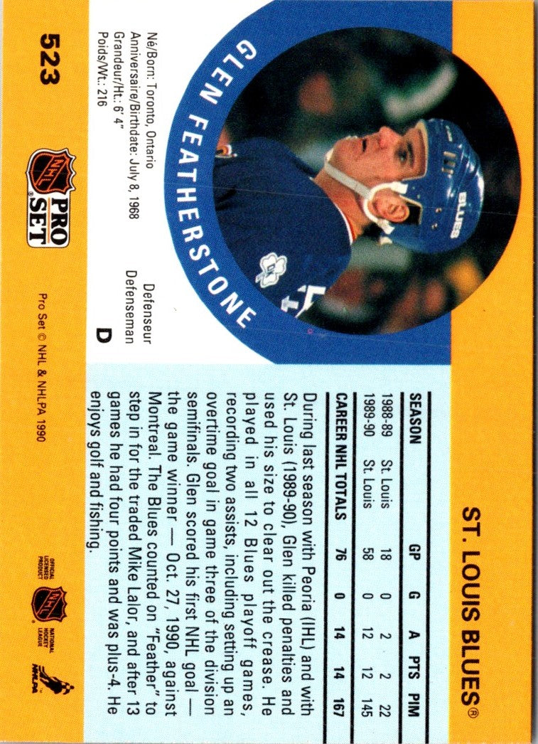 1990 Pro Set Glen Featherstone