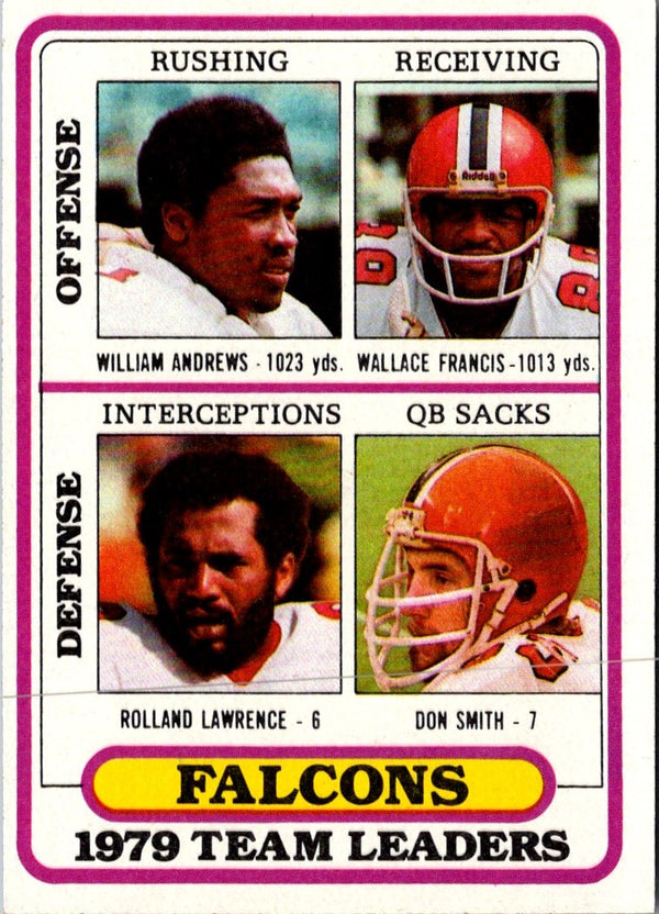 1980 Topps William Andrews/Wallace Francis/Rolland Lawrence/Don Smith #411 VG