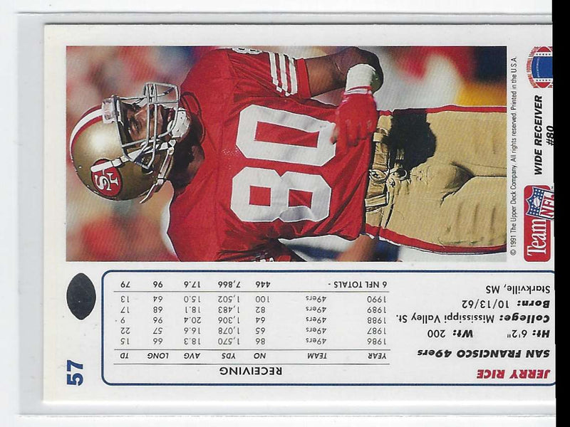 1991 Upper Deck Jerry Rice