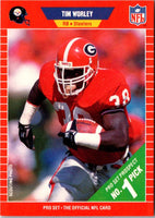 1989 Pro Set Tim Worley #511 Rookie