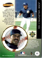 1999 Pacific Invincible Jose Valentin #82