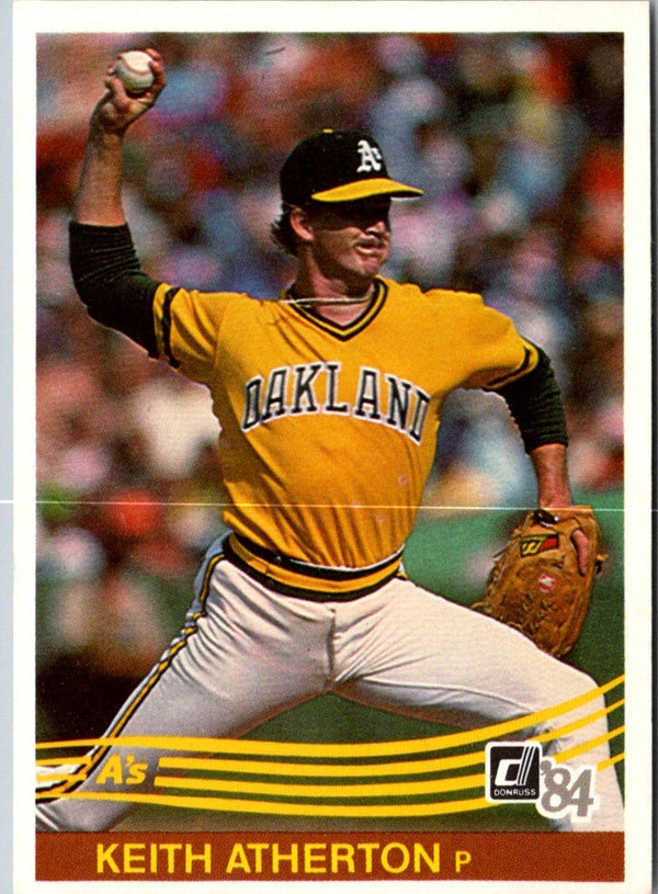 1984 Donruss Keith Atherton #497 Rookie