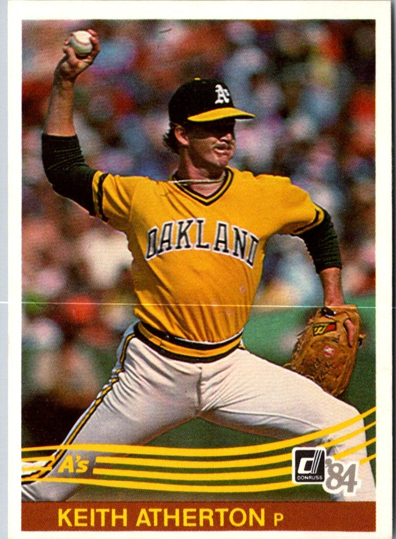 1984 Donruss Keith Atherton