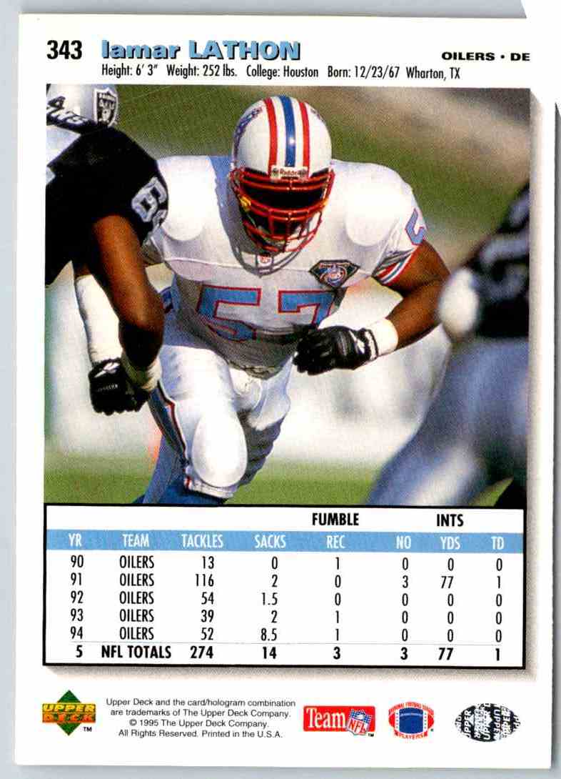 1995 Upper Deck Lamar Lathon