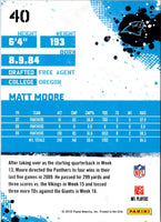 2010 Score Matt Moore #40