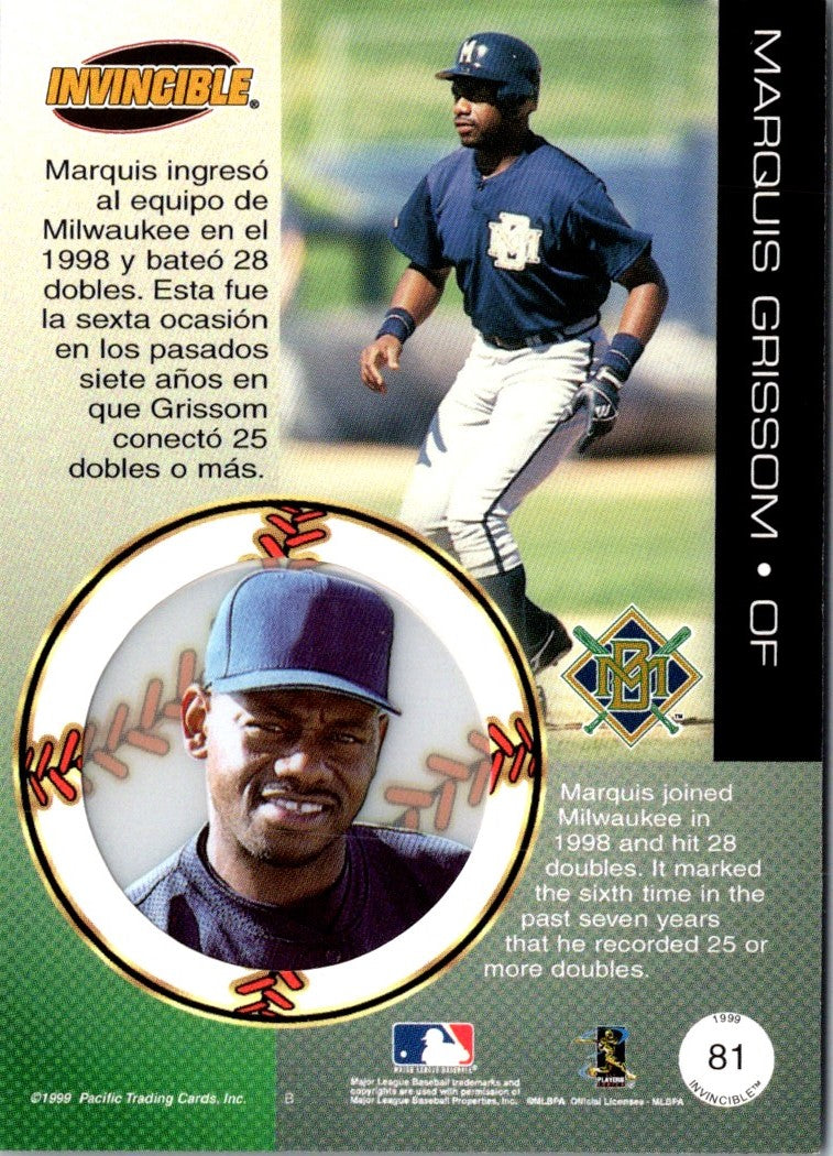 1999 Pacific Invincible Marquis Grissom