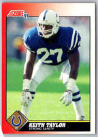 1991 Score Keith Taylor #127