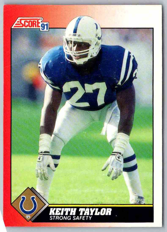 1991 Score Keith Taylor #127