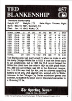 1992 Conlon Collection TSN Ted Blankenship #457