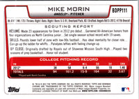 2012 Bowman Draft Picks & Prospects Mike Morin #BDPP111