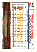 1992 Topps Mark Guthrie