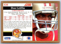 1991 Score Don Griffin #535