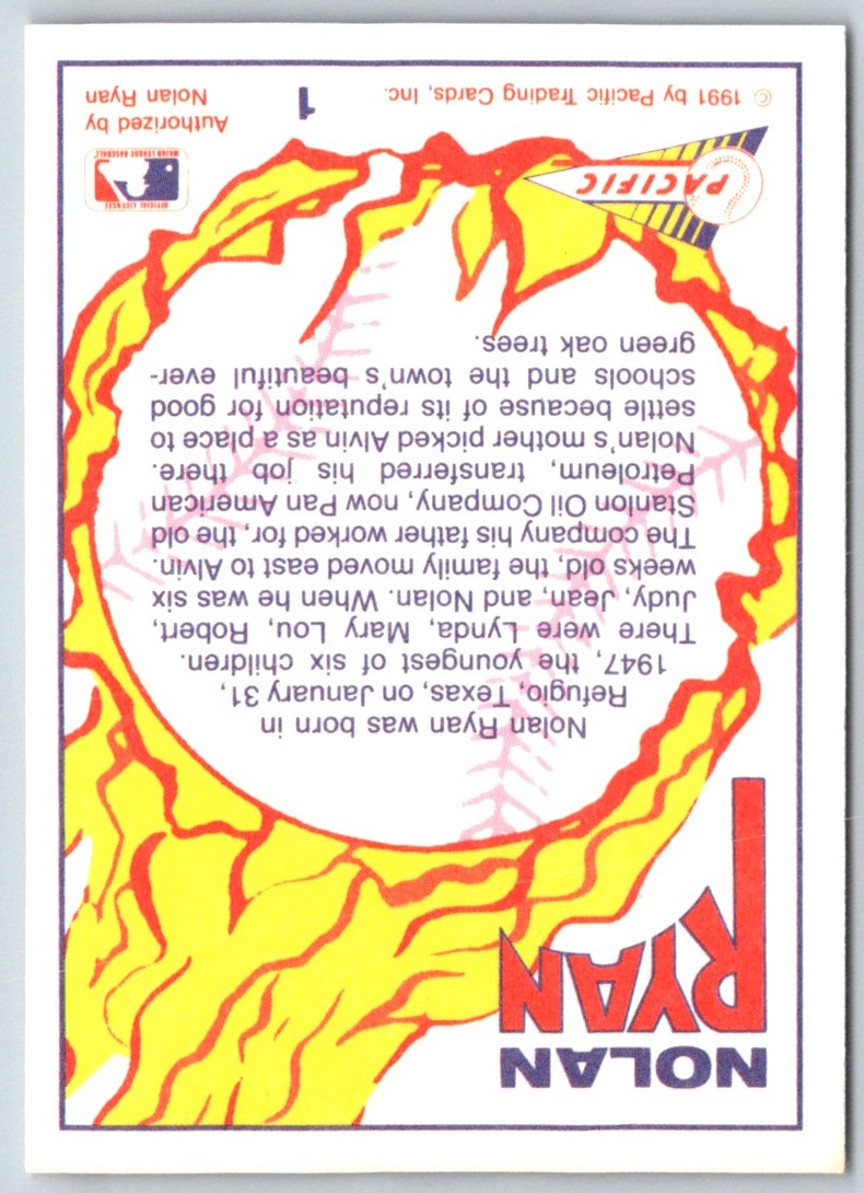 1991 Pacific Nolan Ryan Texas Express I Nolan Ryan