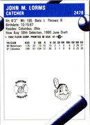 1992 Fleer ProCards John Lorms