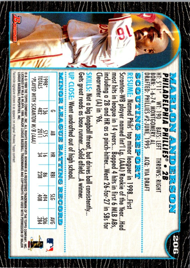 1999 Bowman Marlon Anderson