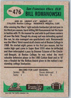 1991 Bowman Football Bill Romanowski #476