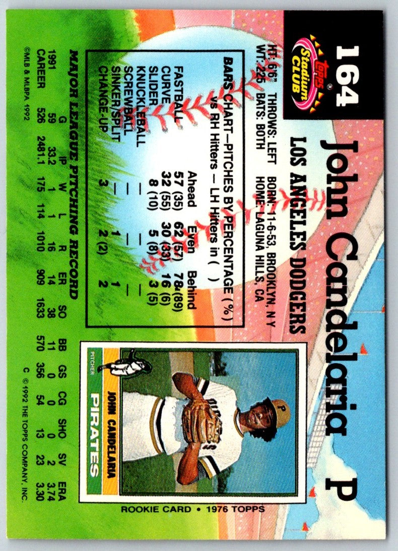 1992 Stadium Club John Candelaria