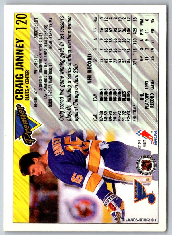 1993 Topps Premier Craig Janney #120