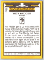 1987 Donruss Diamond King Rick Rhoden #10
