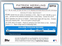 2012 Bowman Patrick Merkling #BDPP136