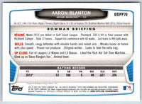 2013 Bowman Aaron Blanton #BDPP70
