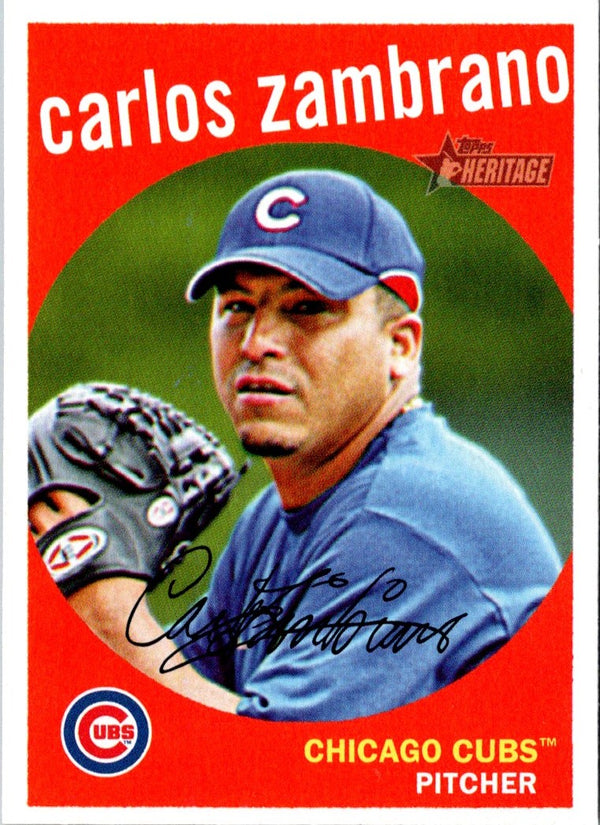 2008 Topps Heritage Carlos Zambrano #260