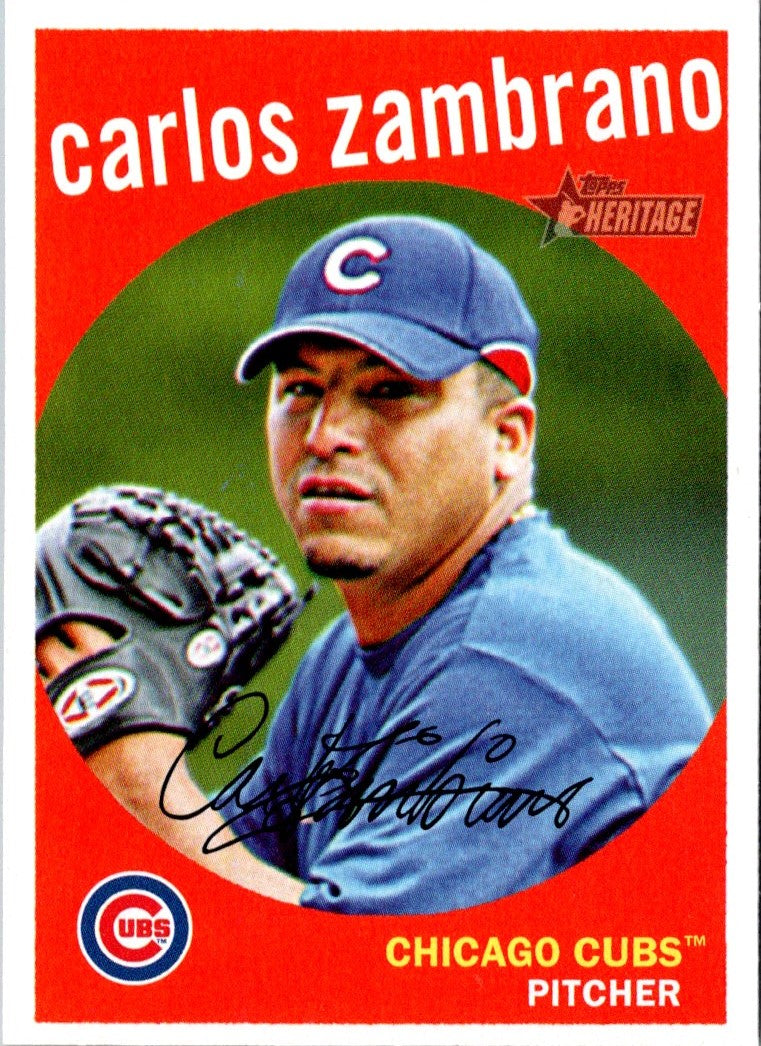 2008 Topps Heritage Carlos Zambrano