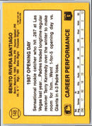 1987 Donruss Opening Day Benito Santiago