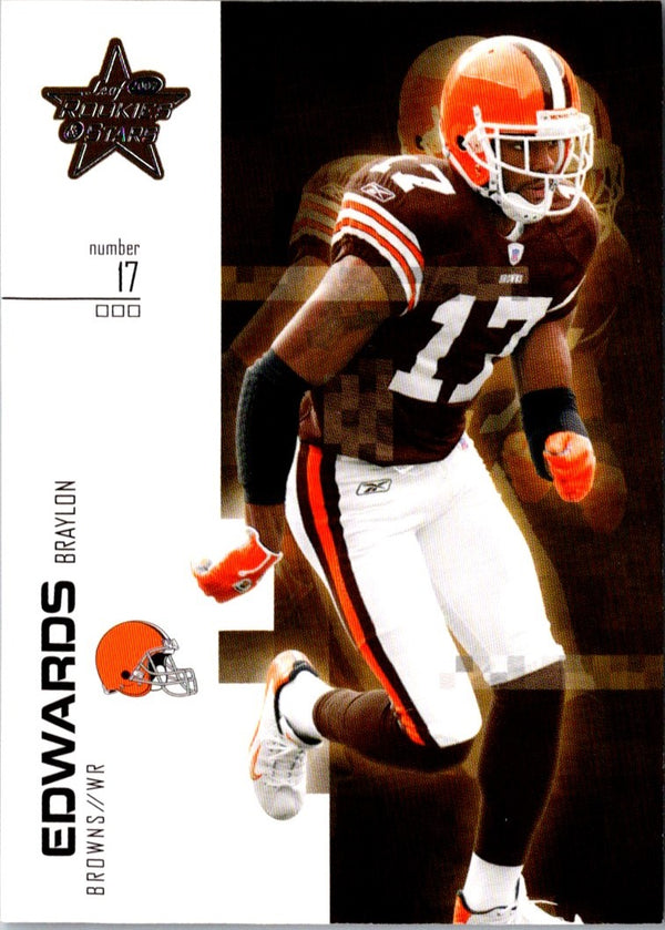 2007 Leaf Rookies & Stars Braylon Edwards #72