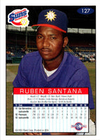 1993 Fleer Excel Ruben Santana #127