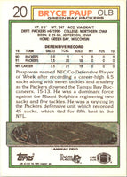 1992 Topps Bryce Paup #20
