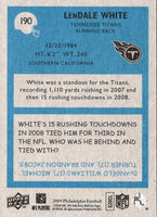 2009 Upper Deck LenDale White #190