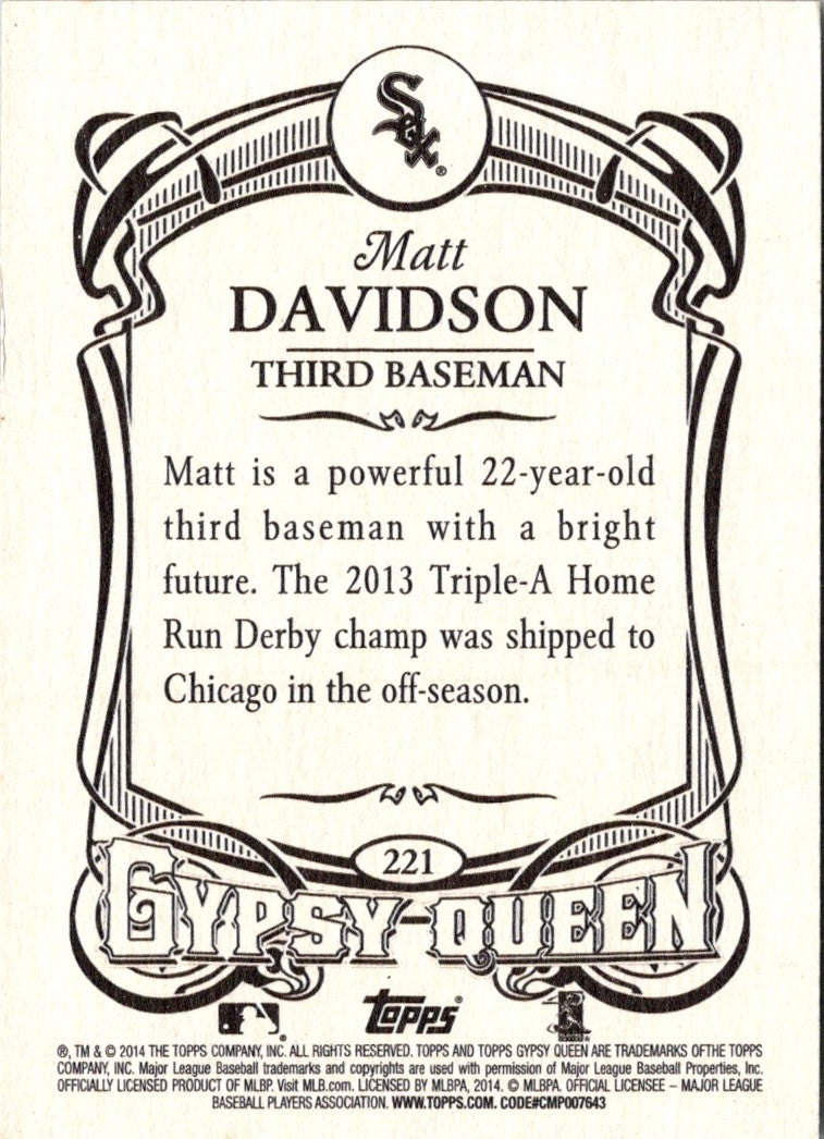 2014 Topps Gypsy Queen Matt Davidson