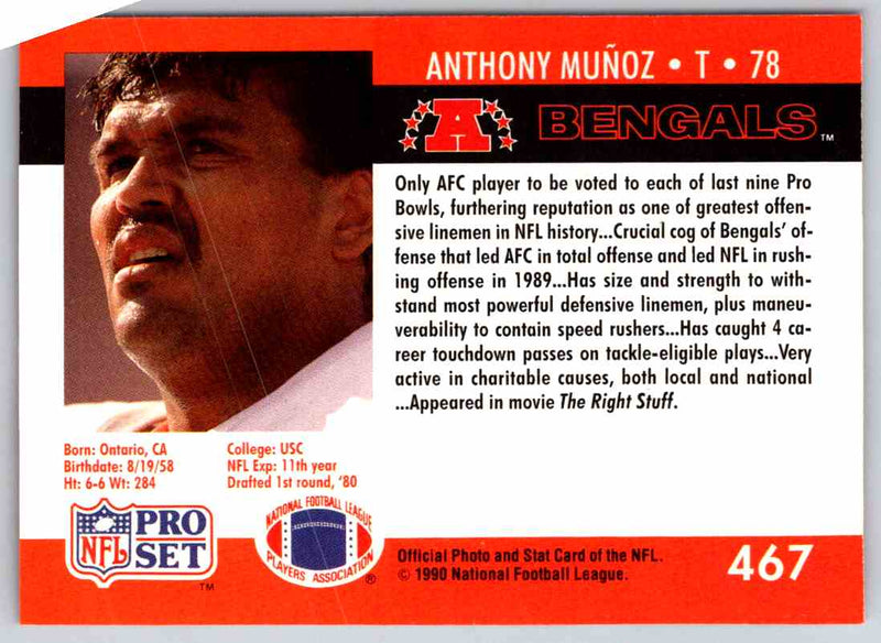 1990 Proset Anthony Munoz