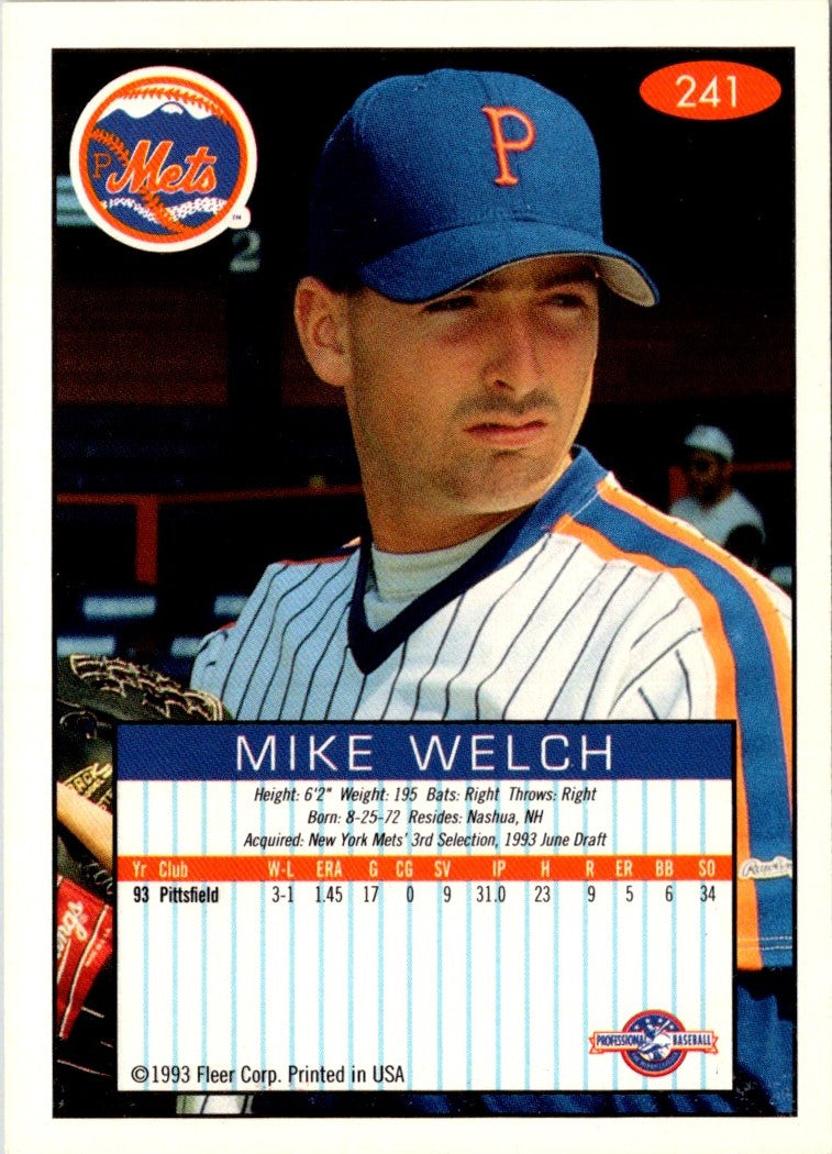 1993 Fleer Excel Mike Welch