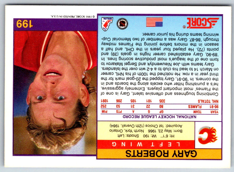 1991 Score American Gary Roberts