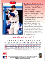 2001 Donruss Juan Gonzalez #37