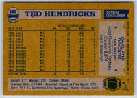 1982 Topps Ted Hendricks #190
