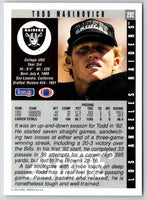 1991 Score Todd Marinovich #292