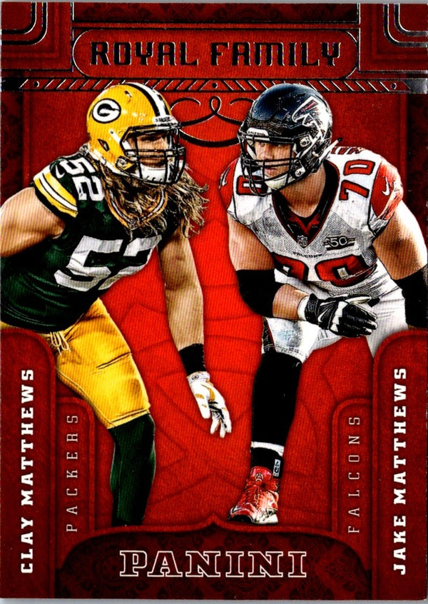 2016 Panini Royal Family Clay Matthews/Jake Matthews #5